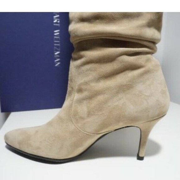 Stuart Weitzman Tan Heeled Boots - Picture 8 of 11
